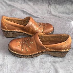 Born leather clogs